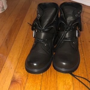 Rock and candy combat boots size 7 1/2 black